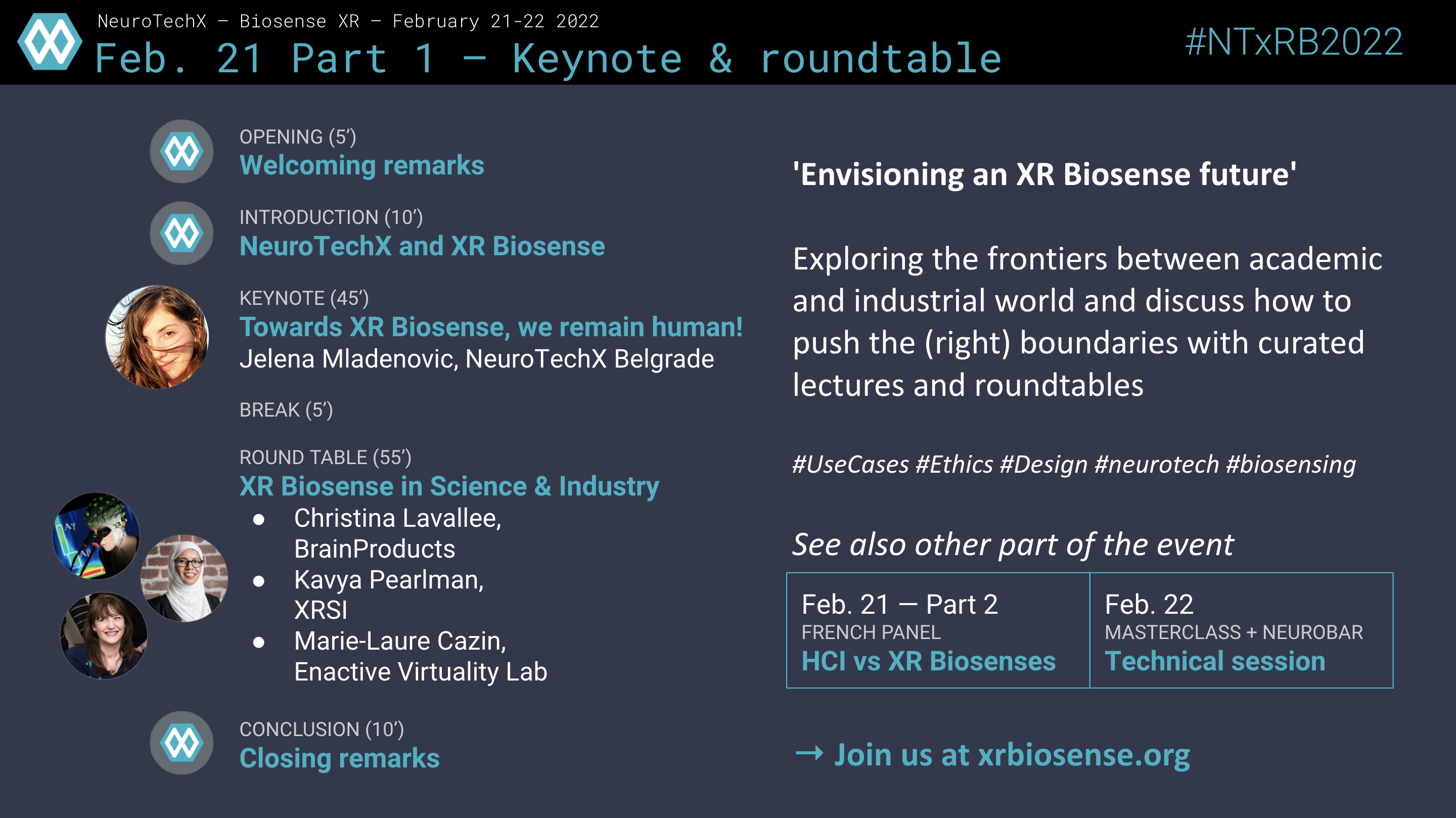 Feb. 21 Part 1 — Keynote & Panel